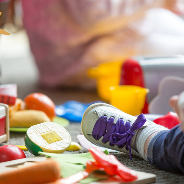 atodller and some toy food