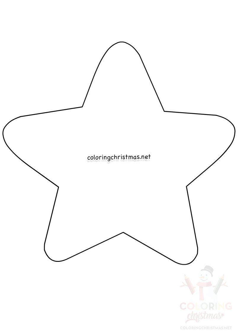 large star template