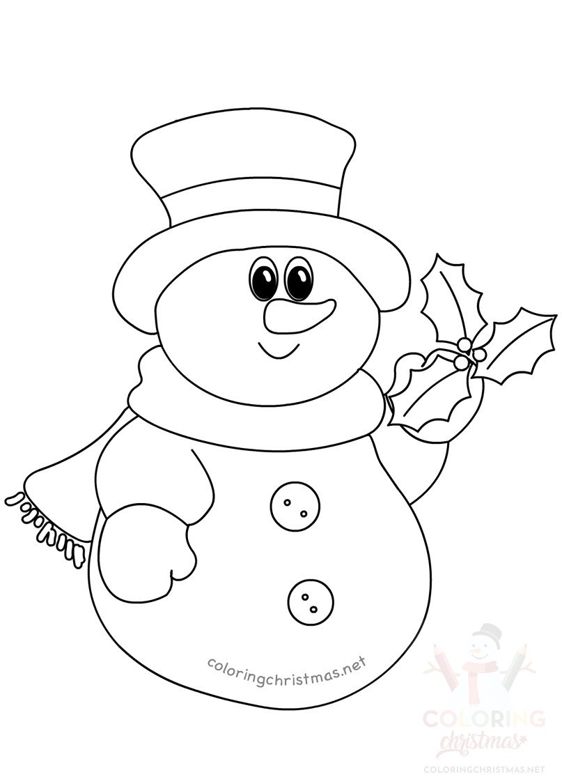 snowman holly2