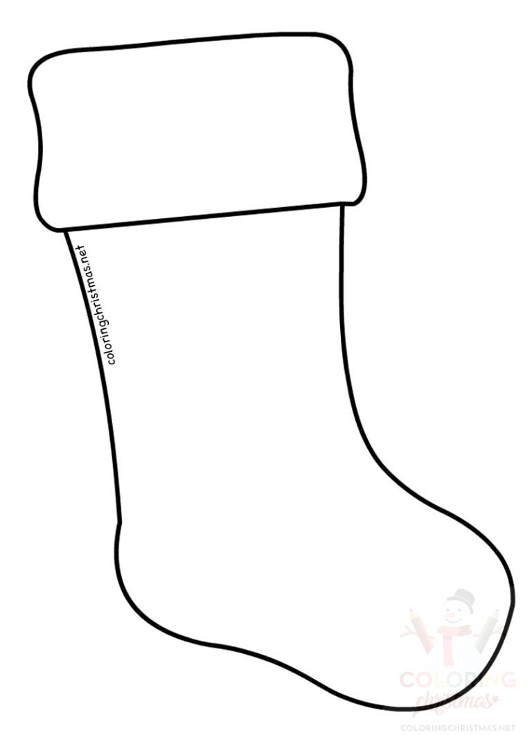 Paper Christmas Stocking Template
