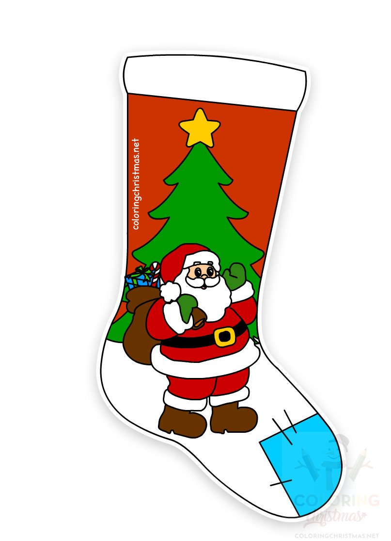 christmas stocking santa