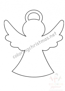 Christmas angel template pdf - Coloring Christmas