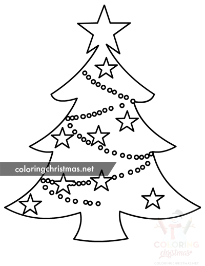 christmas tree stars template