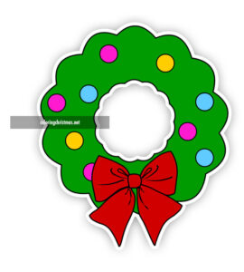 christmas wreath cut out